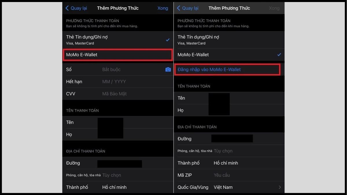Cách thêm phương thức thanh toán trên iPhone bằng ví điện tử bước 3