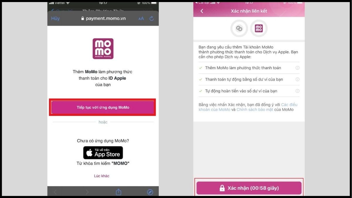 Cách thêm phương thức thanh toán trên iPhone bằng ví điện tử bước 4