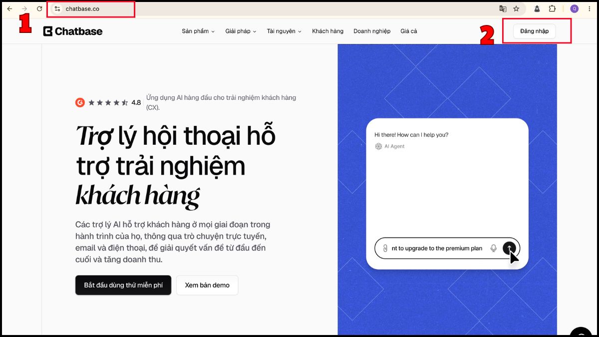 Cách tích hợp ChatGPT vào website bằng công cụ No code bước 1
