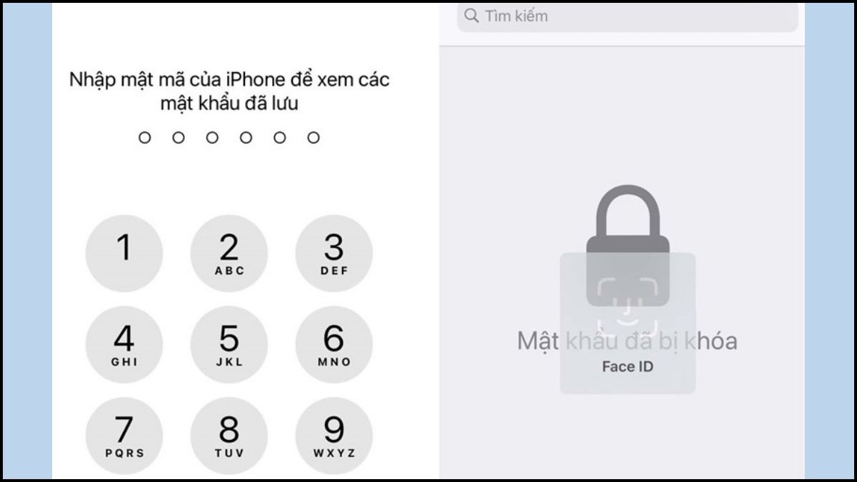 Cách xem mật khẩu đã lưu trên iPhone qua Cài đặt bước 2
