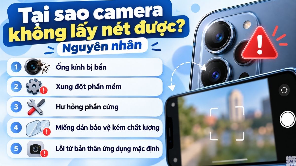 Nguyên nhân camera không lấy nét được