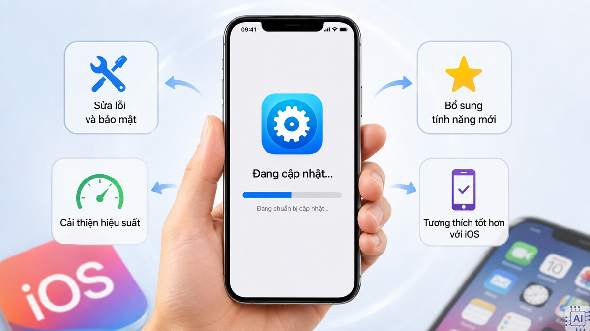 Cập nhật ứng dụng trên iPhone để sử dụng các tính năng mới