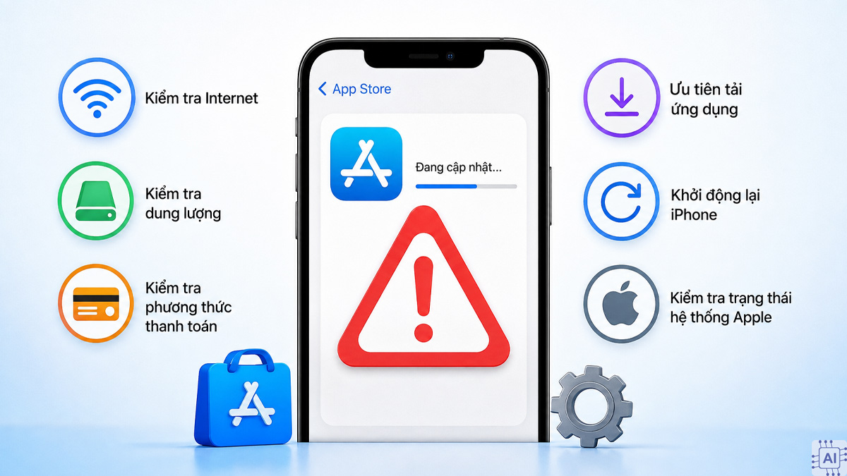 Cập nhật ứng dụng trên iPhone và sửa lỗi thường gặp