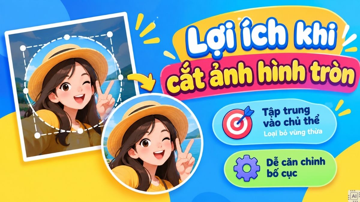 Lợi ích khi cắt ảnh hình tròn