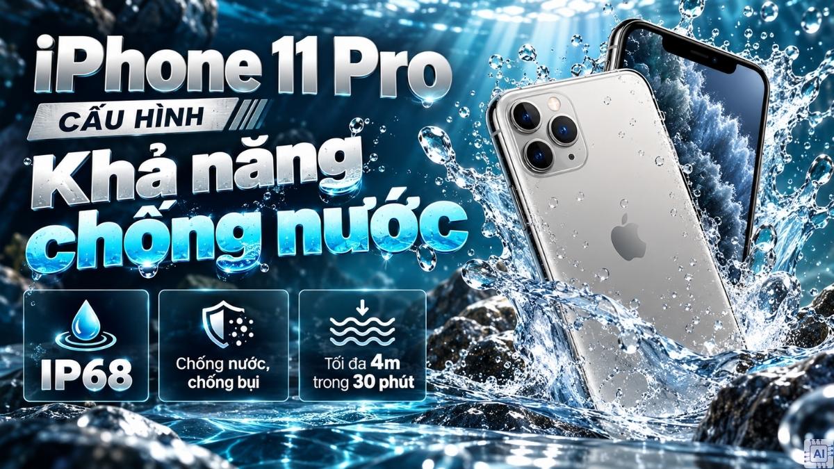 Đánh giá cấu hình iPhone 11 Pro - Khả năng chống nước
