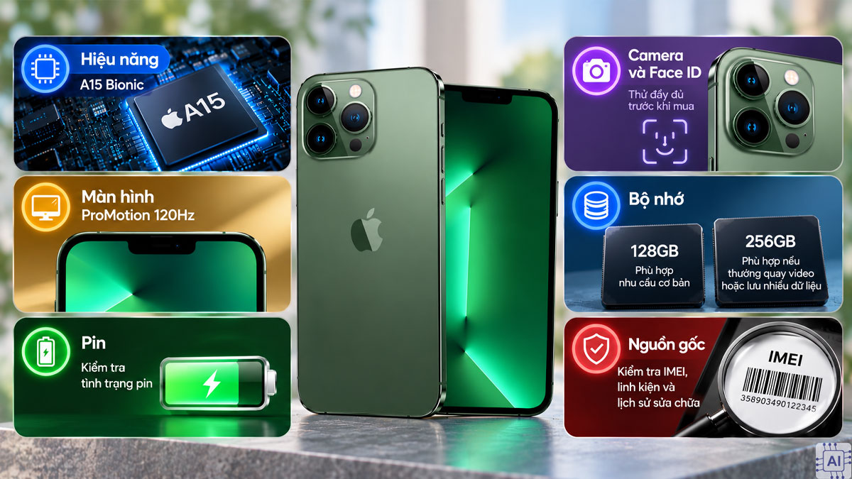 Cần kiểm tra cấu hình iPhone 13 Pro