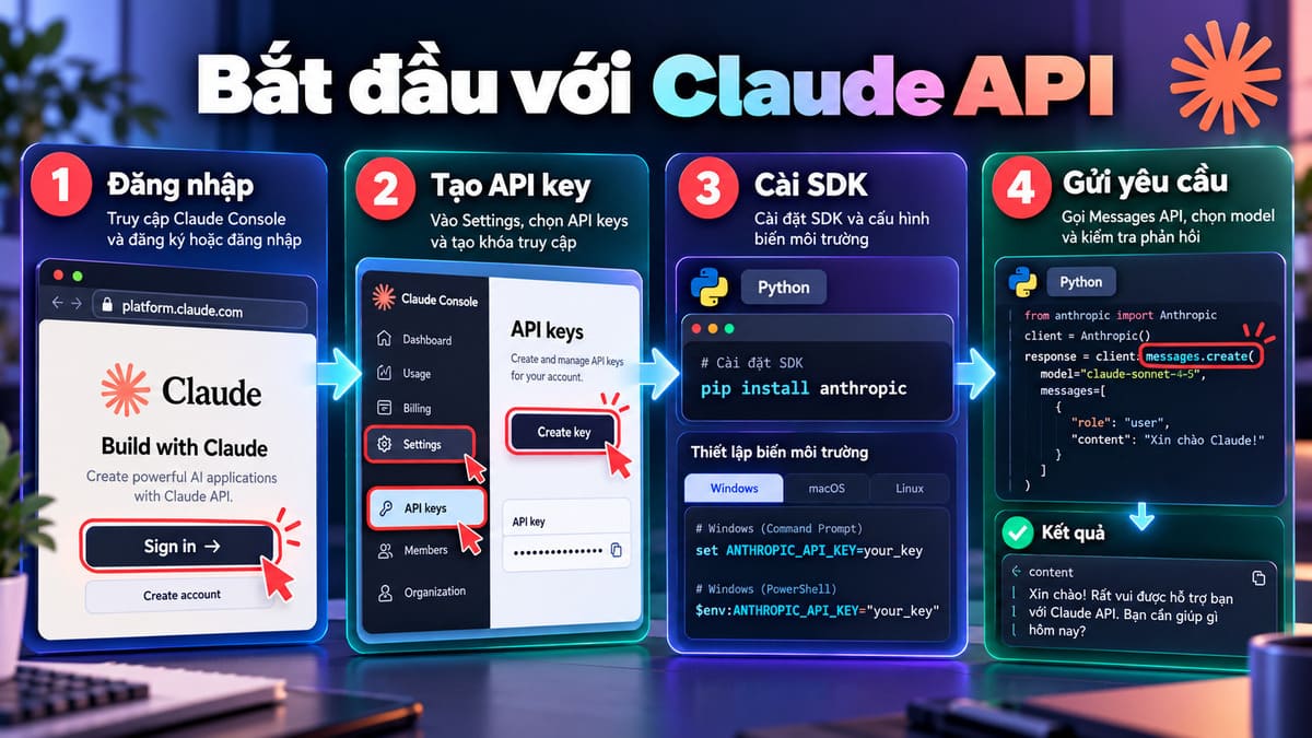 Bắt đầu với Claude API