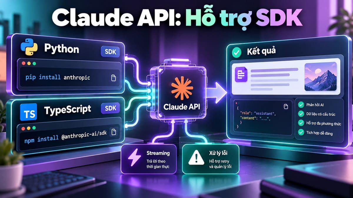 Tính năng của Claude API - Hỗ trợ SDK