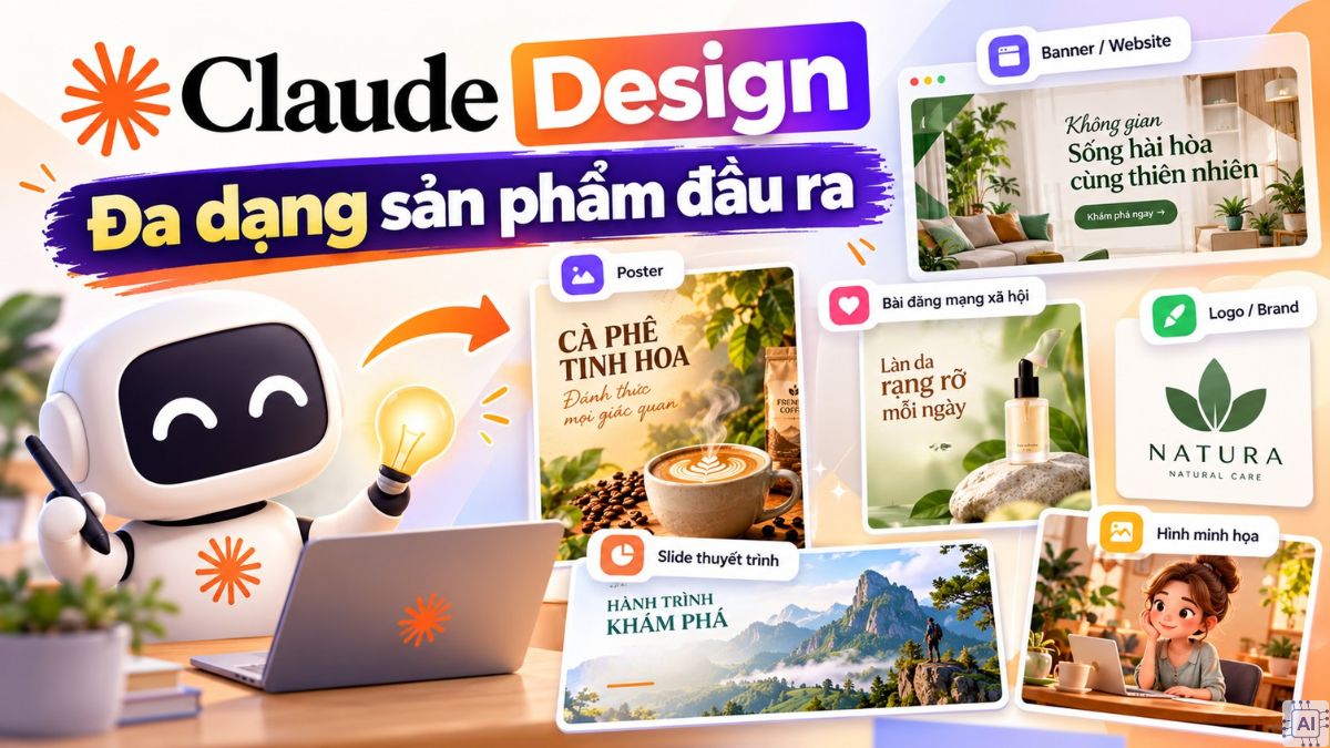 Claude Design hỗ trợ tạo nhiều sản phẩm đầu ra