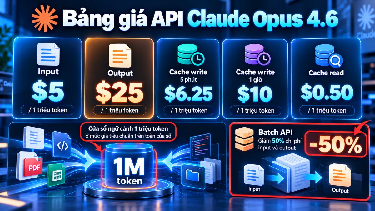 Bảng giá Claude Opus 4.6