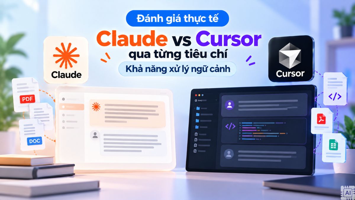 Đánh giá Claude vs Cursor qua khả năng xử lý ngữ cảnh