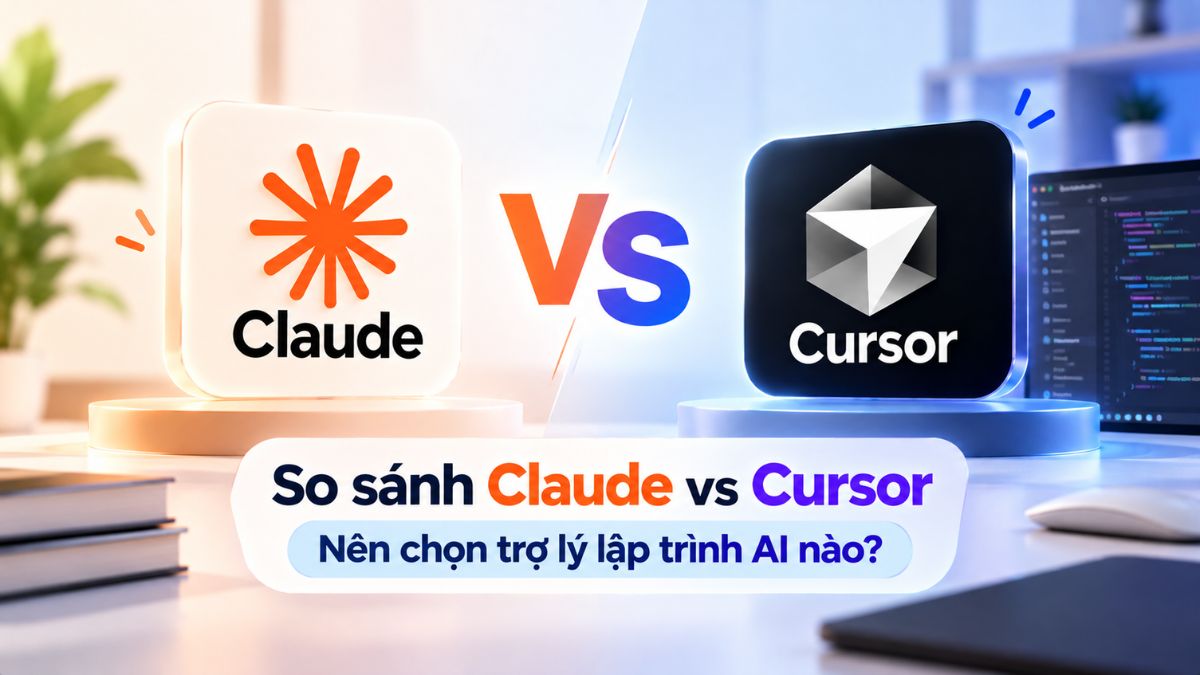 So sánh Claude vs Cursor: Nên chọn trợ lý lập trình AI nào?
