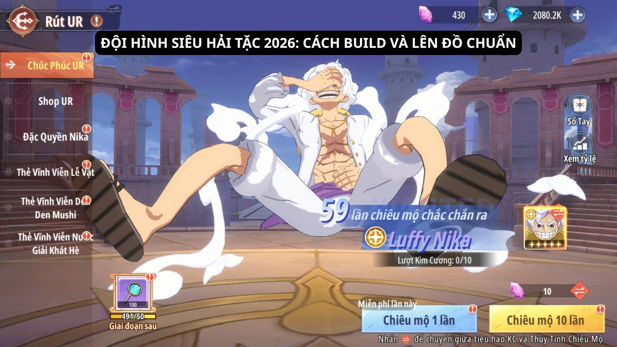Đội hình Siêu Hải Tặc 2026: Cách build và lên đồ chuẩn