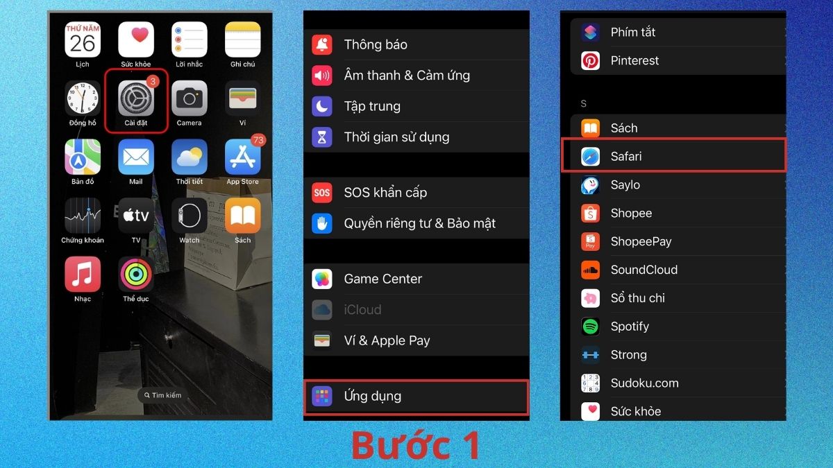 File tải về trên iPhone nằm ở đâu? Đổi vị trí lưu file bước 1