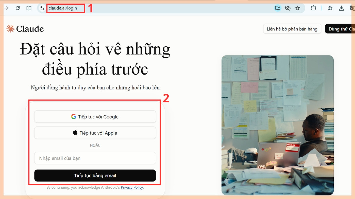 Kiểm tra giới hạn sử dụng Claude bước 1