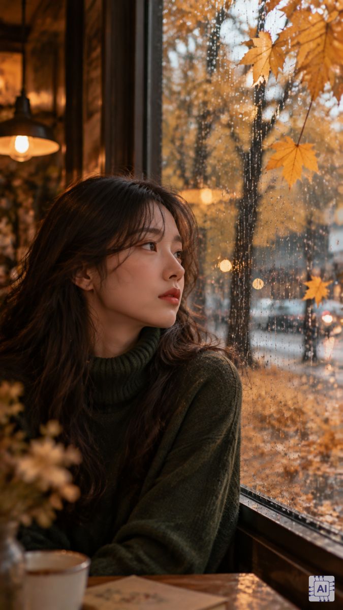 Hình nền mùa thu đẹp vào ngày mưa