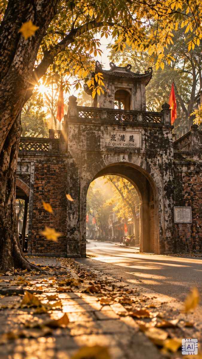 Hình nền mùa thu Hà Nội cổ kính