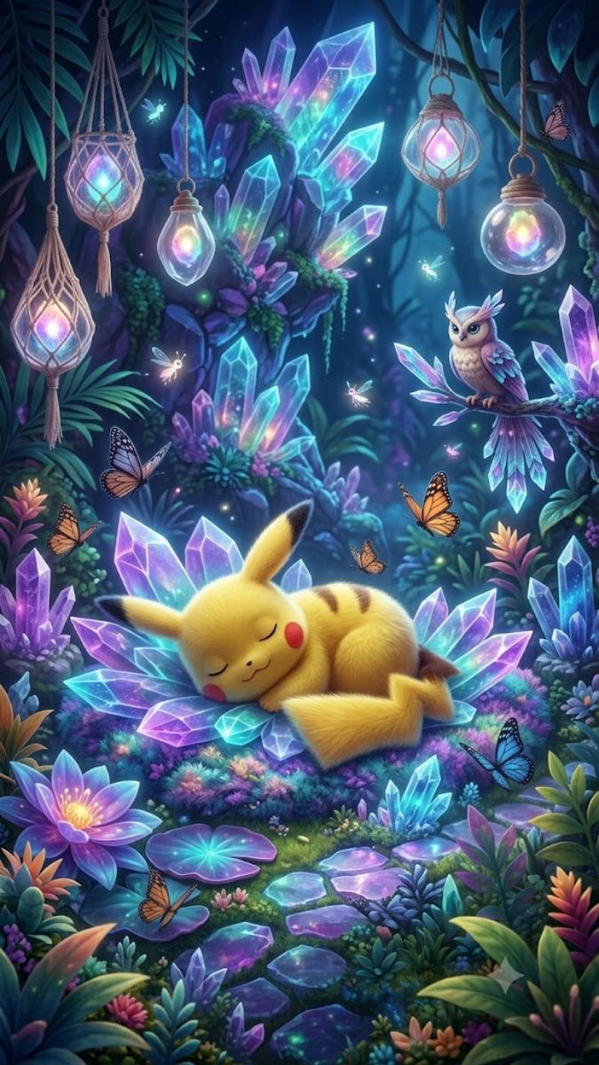 Hình nền Pikachu nằm ngủ