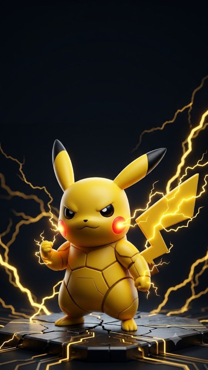Hình nền Pikachu phong cách cute, đáng yêu