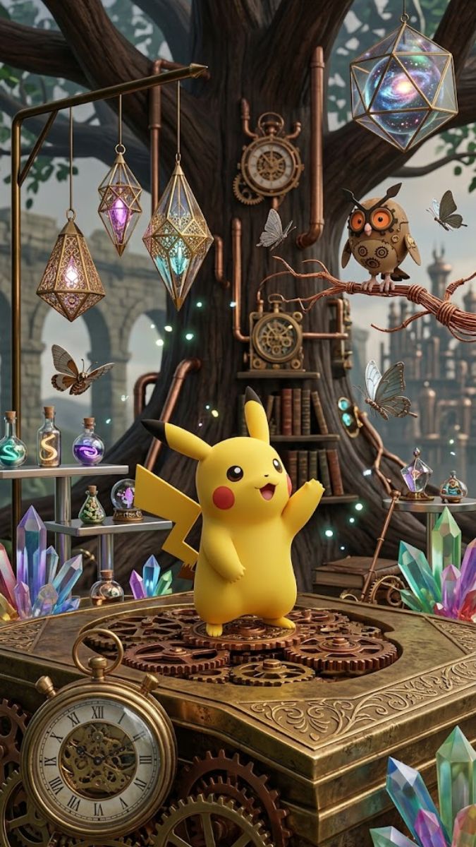 Hình nền Pikachu cổ tích