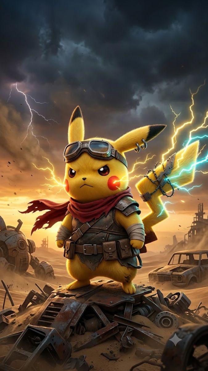 Hình nền Pikachu ngầu cho điện thoại