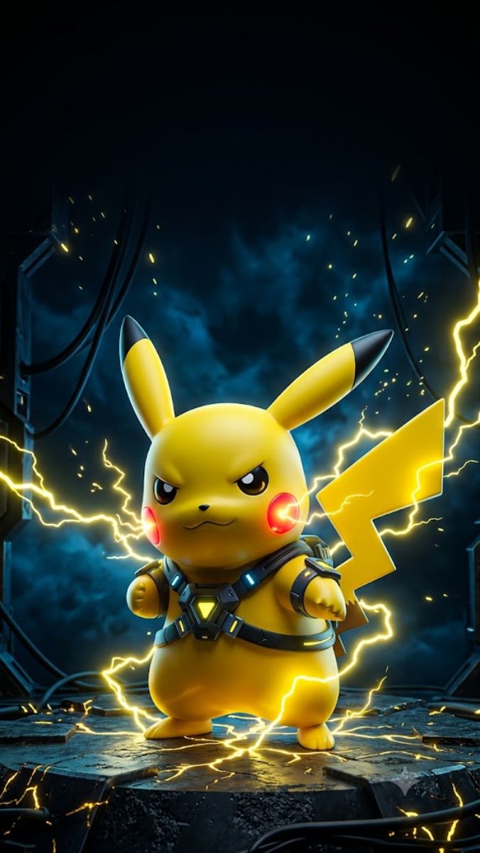 Hình nền Pikachu phóng điện
