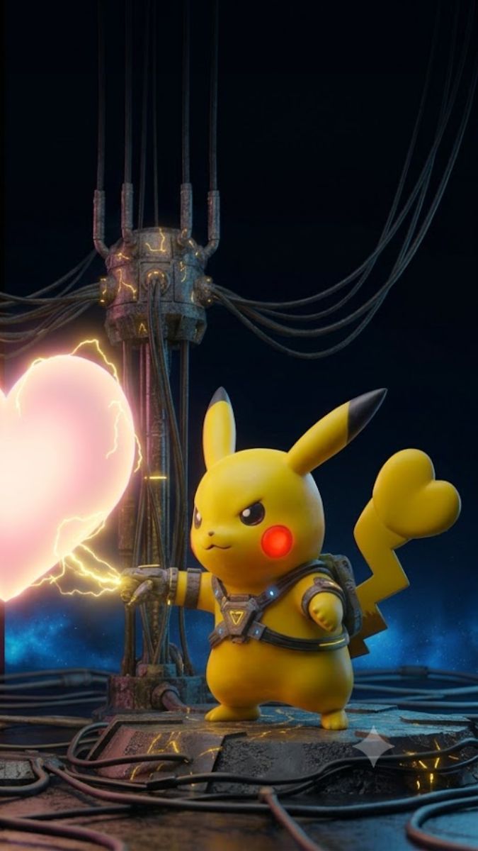 Hình nền Pikachu đôi ngầu