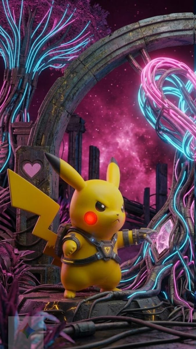 Hình nền Pikachu cặp đôi cực chất