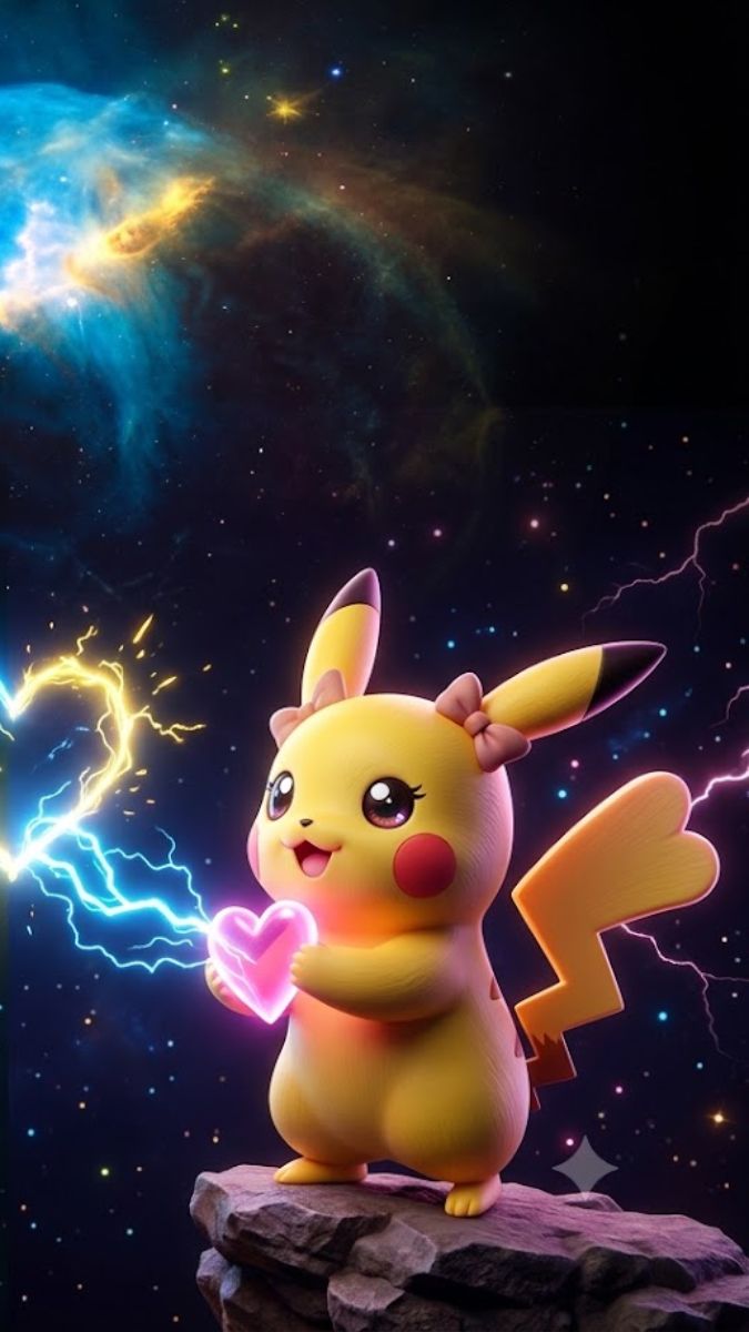 Hình nền Pikachu cặp đôi cho nữ