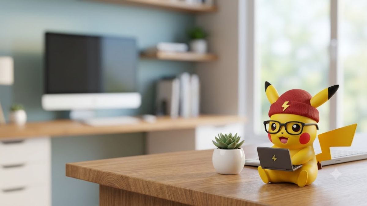 Hình nền Pikachu đội mũ len