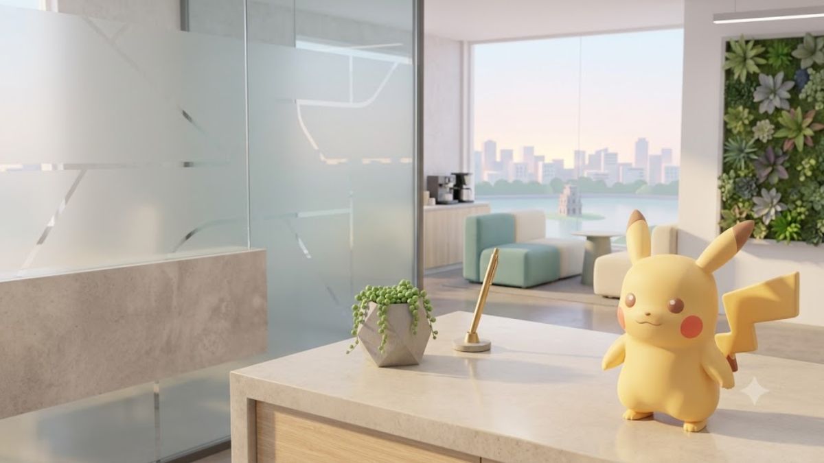 Hình nền Pikachu đáng yêu cho máy tính văn phòng