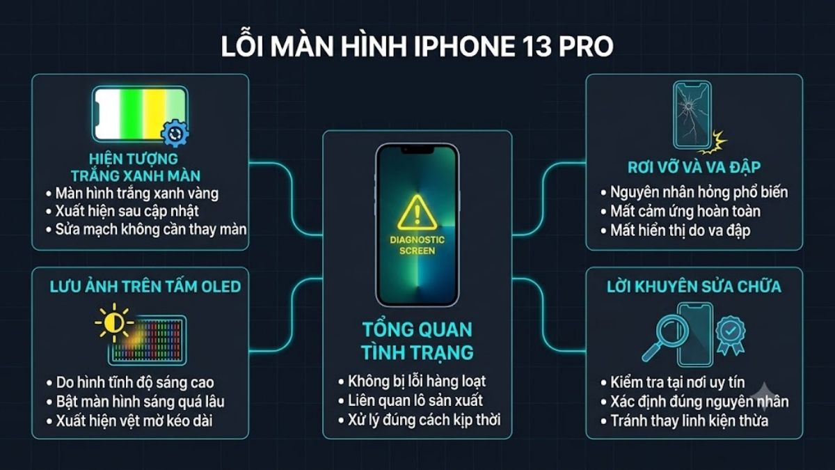 iPhone 13 Pro có bị lỗi màn hình không?