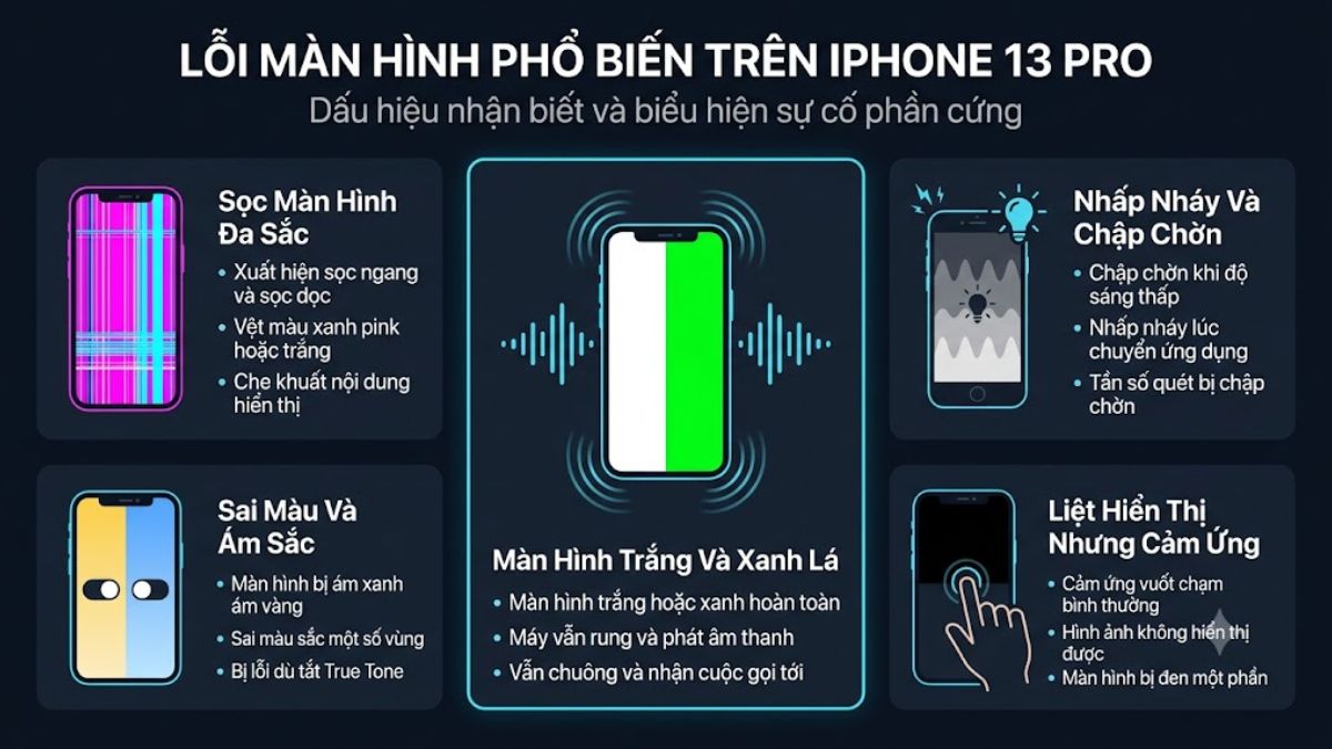 iPhone 13 Pro có bị lỗi màn hình không? Biểu hiện