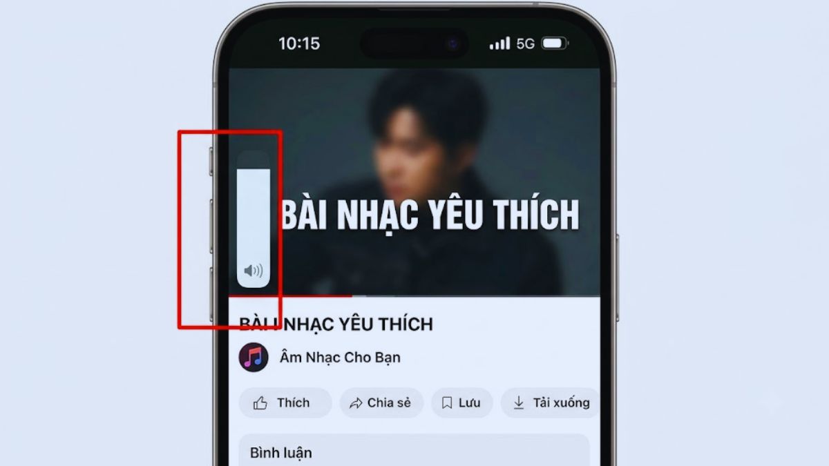 iPhone 15 lỗi loa ngoài rè bước 1