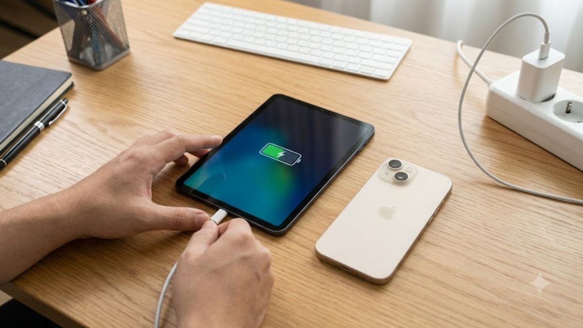 iPhone 15 lỗi cổng sạc bước 1