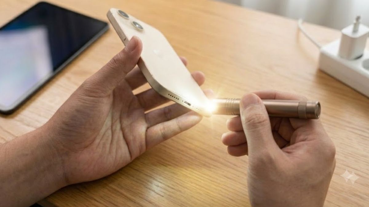 iPhone 15 lỗi cổng sạc bước 2