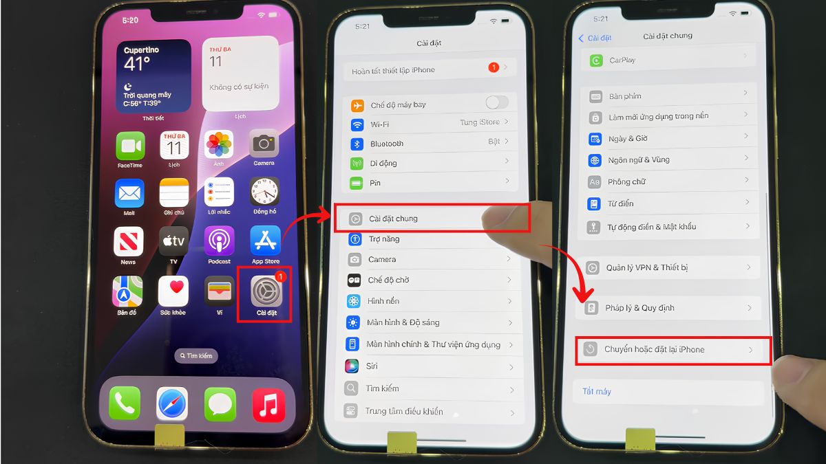 iPhone 15 lỗi wifi bước 1