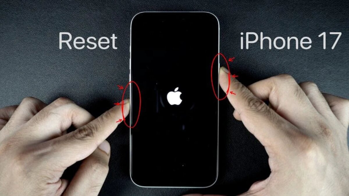 Cách sửa iPhone 17 bị đơ màn hình - Khởi động lại bằng phím cứng