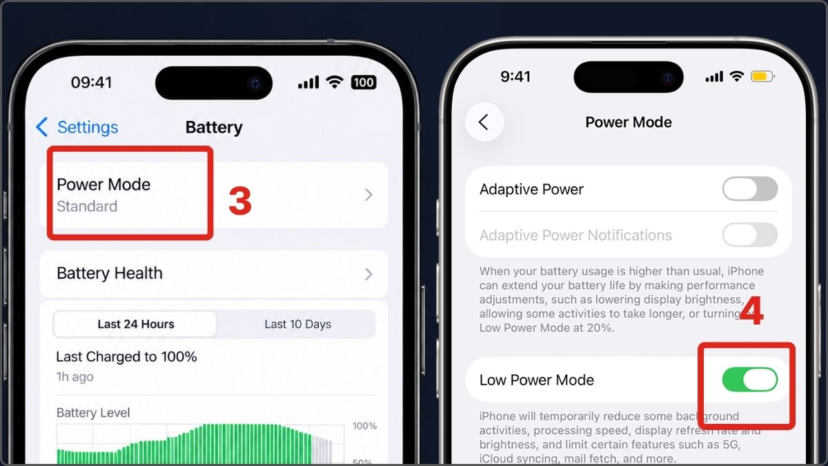 Sửa lỗi iPhone bị giật lag khi pin yếu - Tắt chế độ tiết kiệm pin bước 2