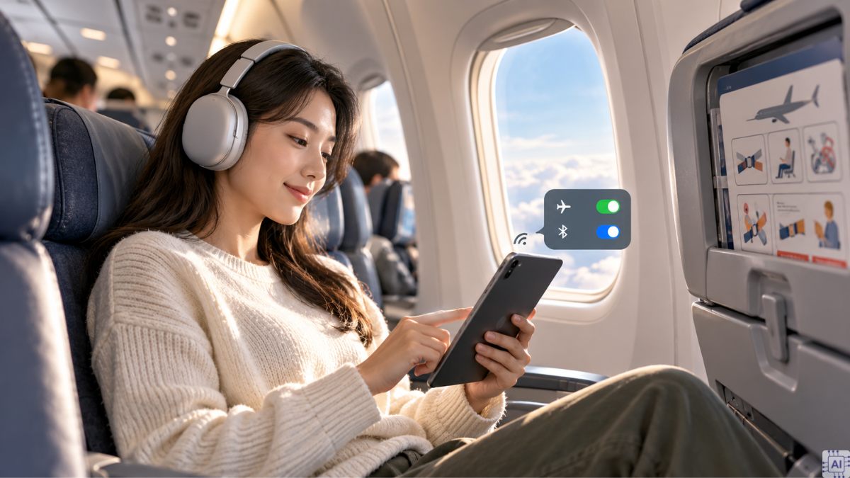 Lên máy bay có được đeo tai nghe Bluetooth không? Quy định