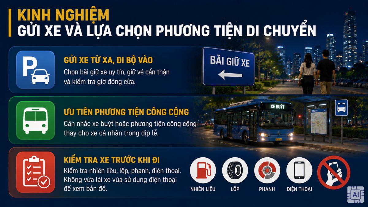 Lịch cấm đường TPHCM 2/9 - Kinh nghiệm gửi xe