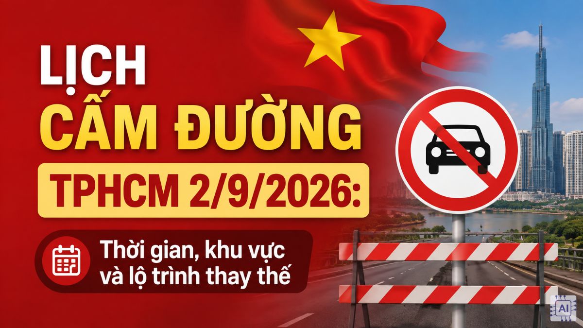 Lịch cấm đường TPHCM 2/9: Thông tin chi tiết