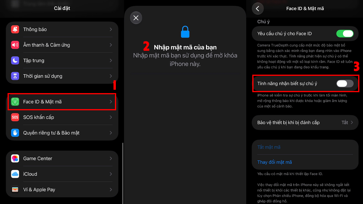 Khắc phục lỗi âm lượng cuộc gọi đến iPhone - Tắt tính năng Nhận biết sự chú ý