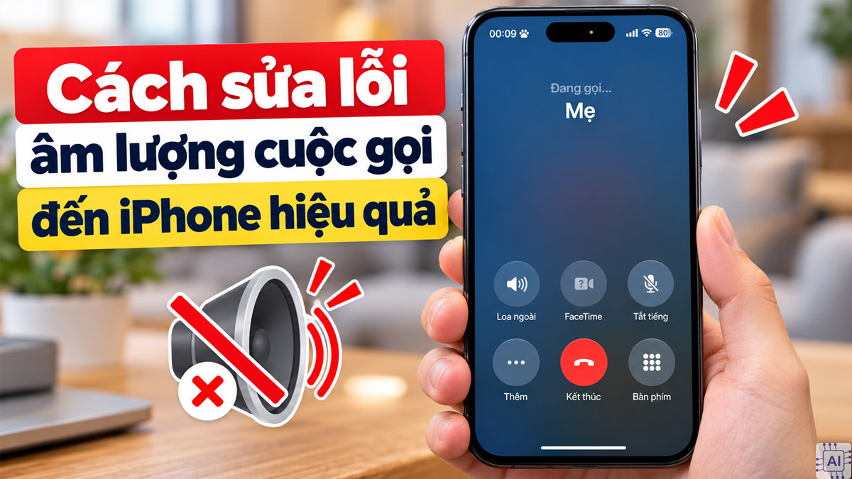 Cách sửa lỗi âm lượng cuộc gọi đến iPhone hiệu quả