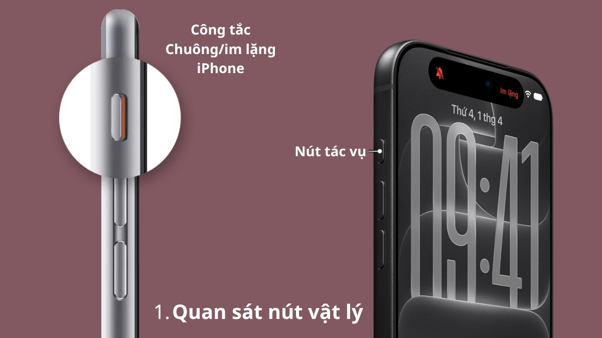 Khắc phục lỗi âm thanh iPhone - Kiểm tra nút gạt bước 1