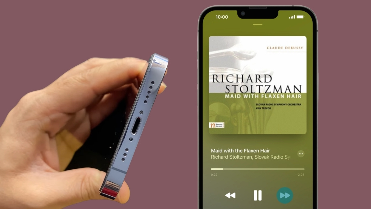 Khắc phục lỗi âm thanh iPhone - Vệ sinh loa và cổng kết nối bước 3