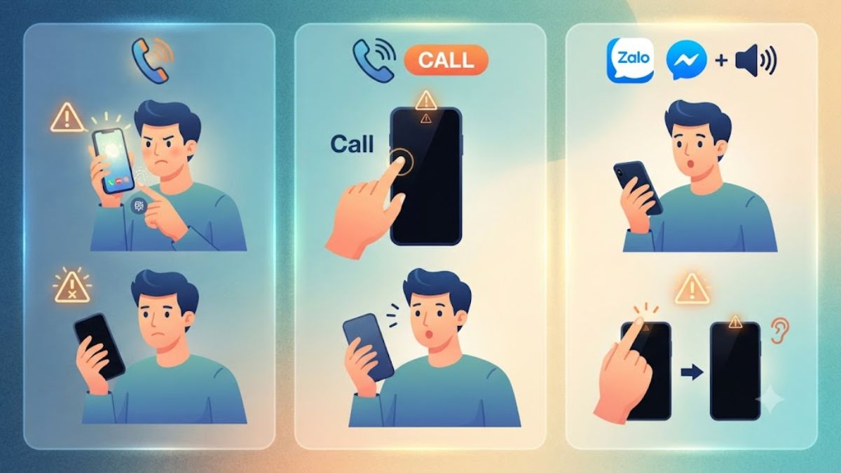 Dấu hiện điện thoại bị lỗi cảm biến tiệm cận