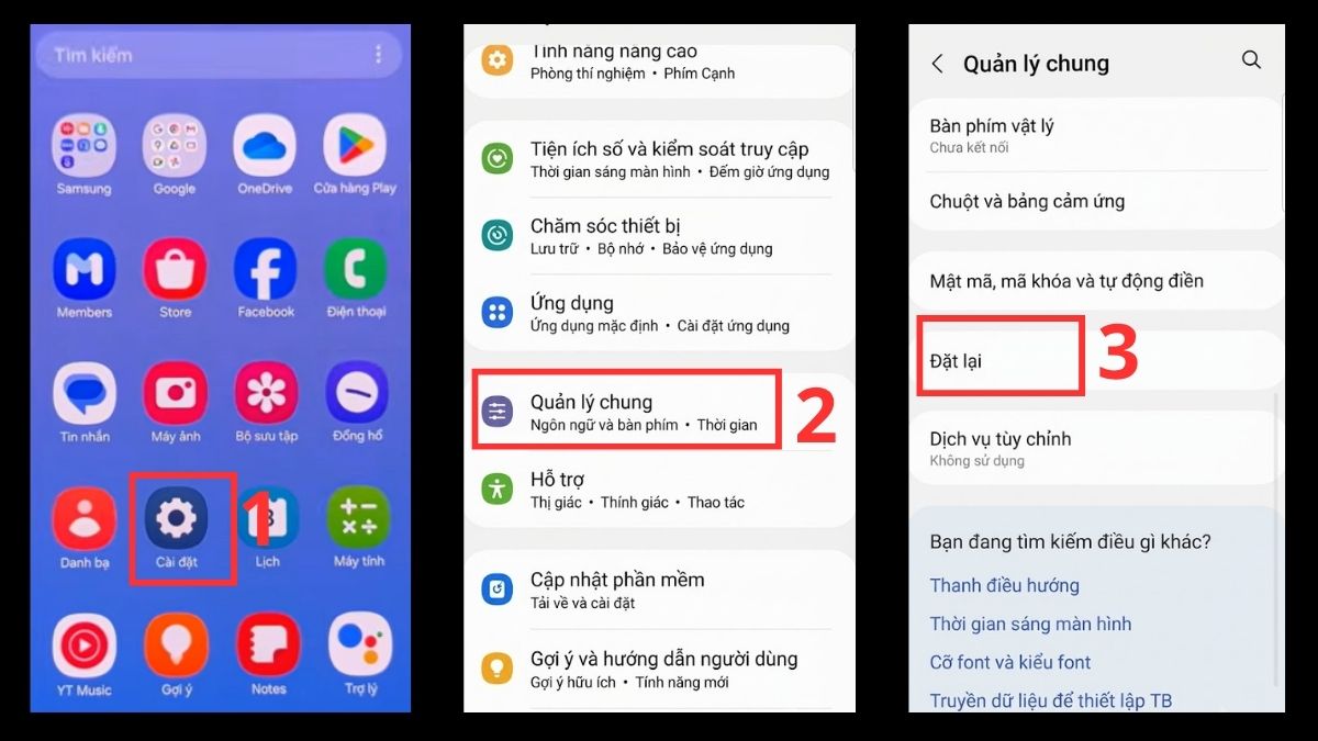 Sửa lỗi cảm biến tiệm cận bằng cách khôi phục cài đặt gốc điện thoại Android bước 1, 2, 3