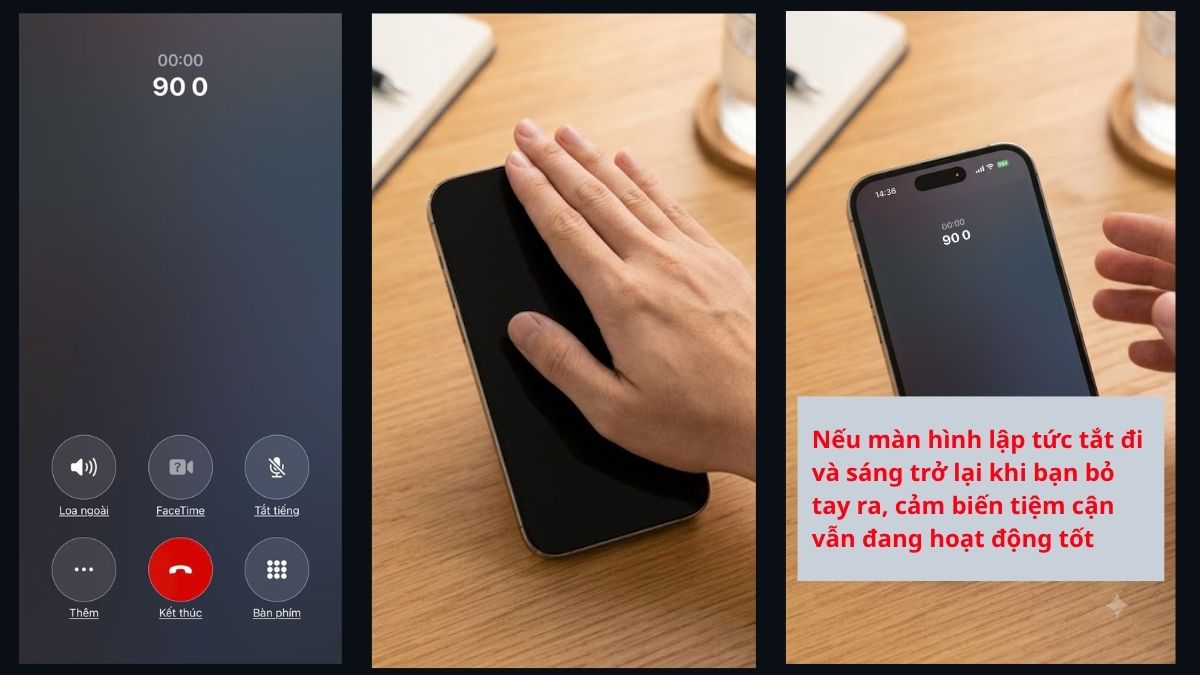 Kiểm tra lỗi cảm biến tiệm cận qua cuộc gọi