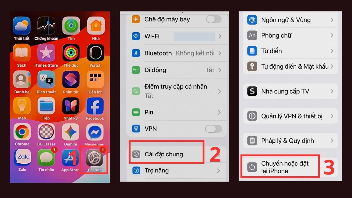 Sửa lỗi cảm biến tiệm cận bằng cách khôi phục cài đặt gốc bước 1, 2, 3